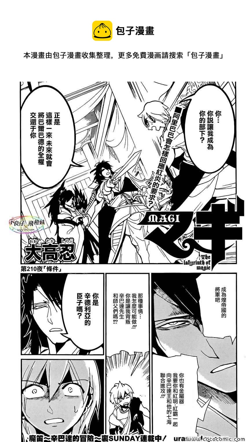 🍟魔笛MAGI 第210话 第1页