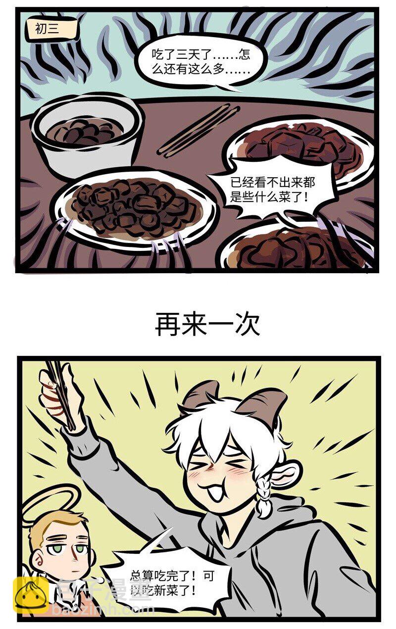 🍡1031万圣街 第285话 大年初一做的饭，今天终于吃完了。 第3页