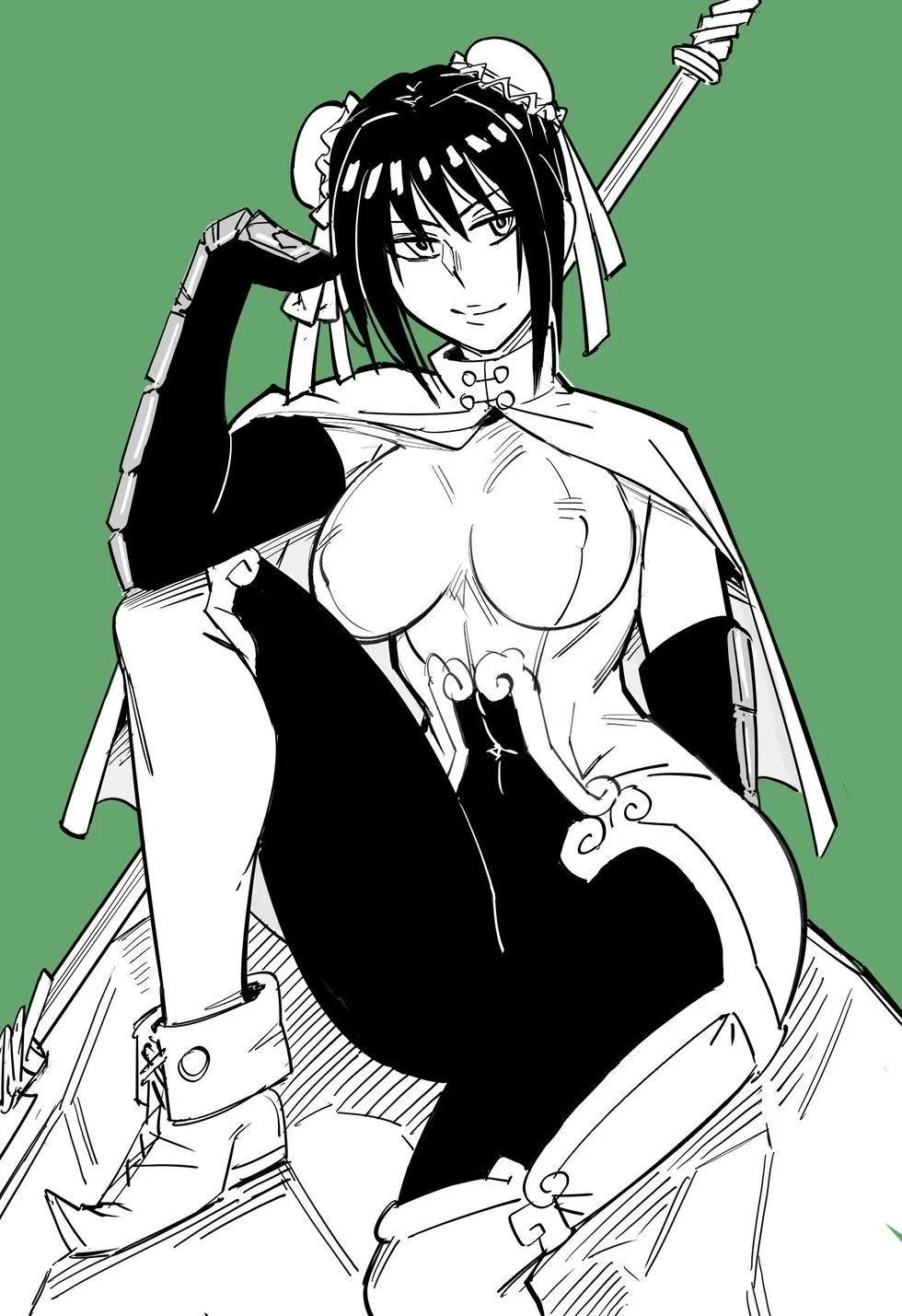 🍵Baalbuddy漫画小短篇 赞助者想看FGO秦良玉，我还涂了张赖光妈妈与酒吞童子（神作） ​​​ 第1页