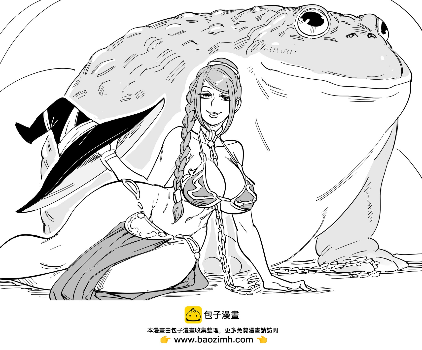 🍵Baalbuddy漫画小短篇 《龙之皇冠》的女巫扮成被贾巴用链条拴住的奴隶装莱娅公主 第1页