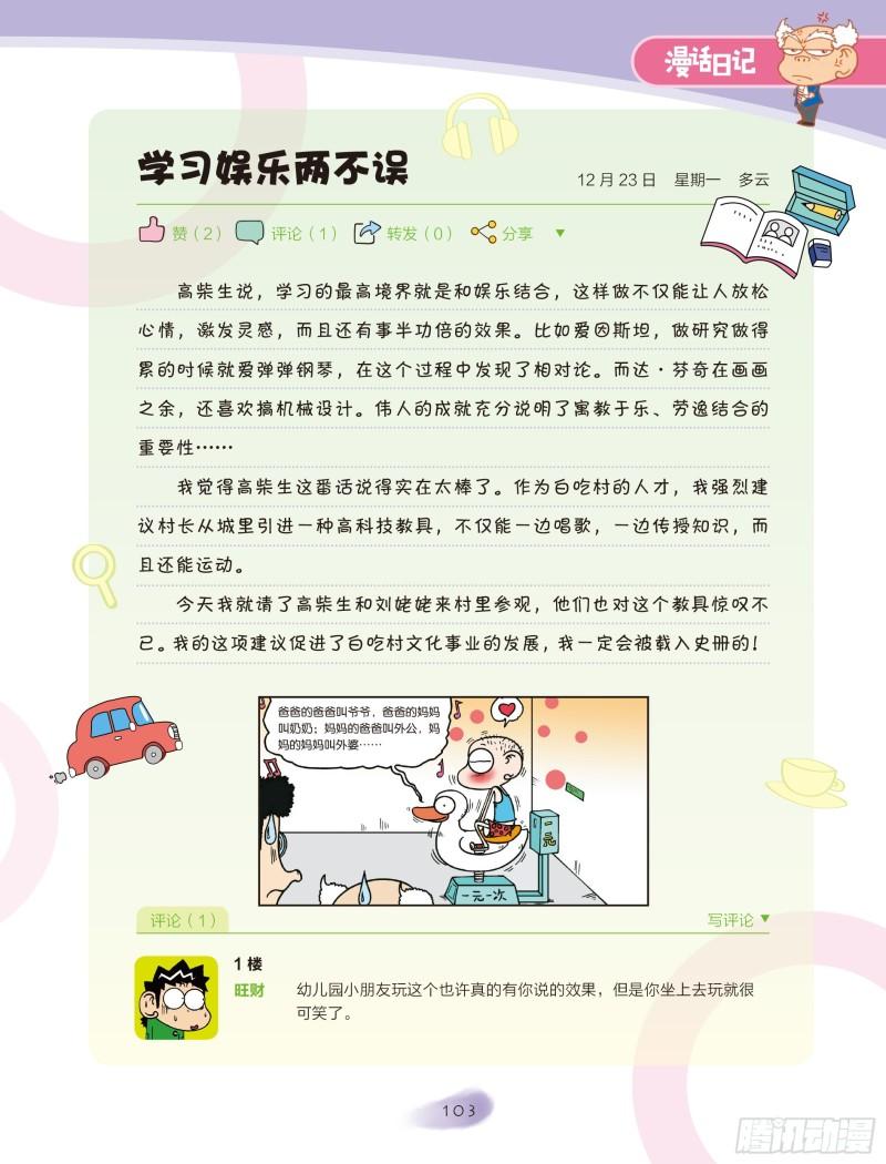 🍵爆笑校园大课堂-漫话日记 18 第1页