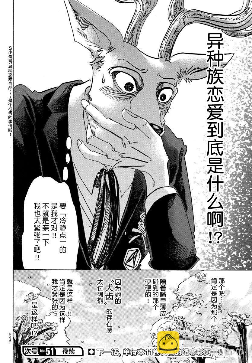 🍵BEASTARS 动物狂想曲 第105话 命中注定被吃的男人 第19页