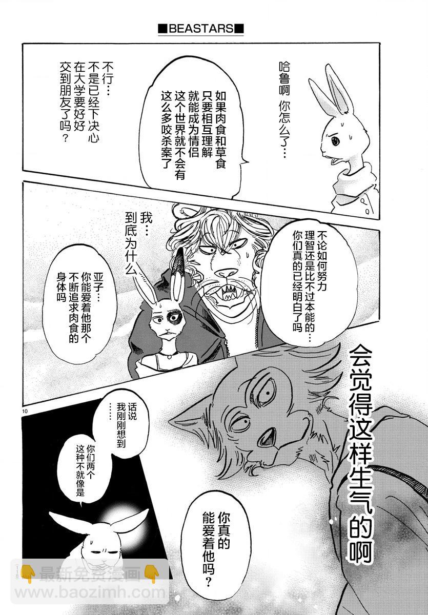 🍵BEASTARS 动物狂想曲 第119话 被温水泼到的话，就用冷水敷 第10页