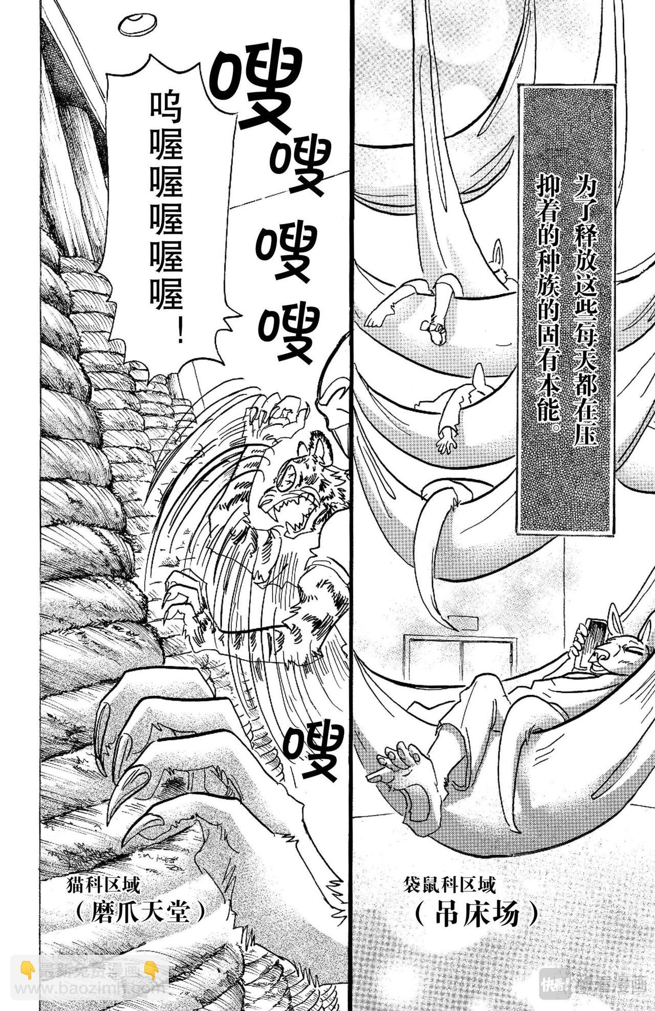 🍵BEASTARS 动物狂想曲 第123话 脑海里刻下了对方尾巴的残像 第10页