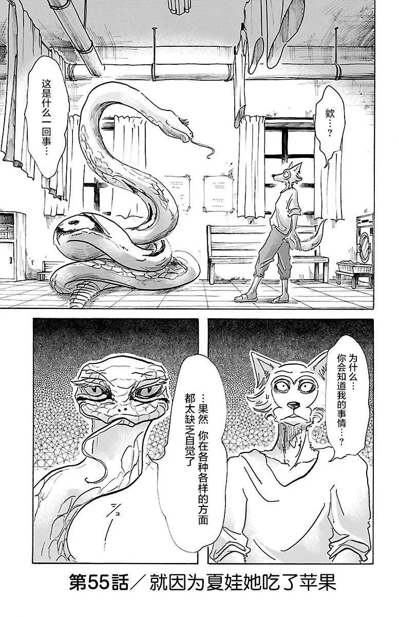 🍵BEASTARS 动物狂想曲 第55话 因为夏娃吃了苹果 第1页