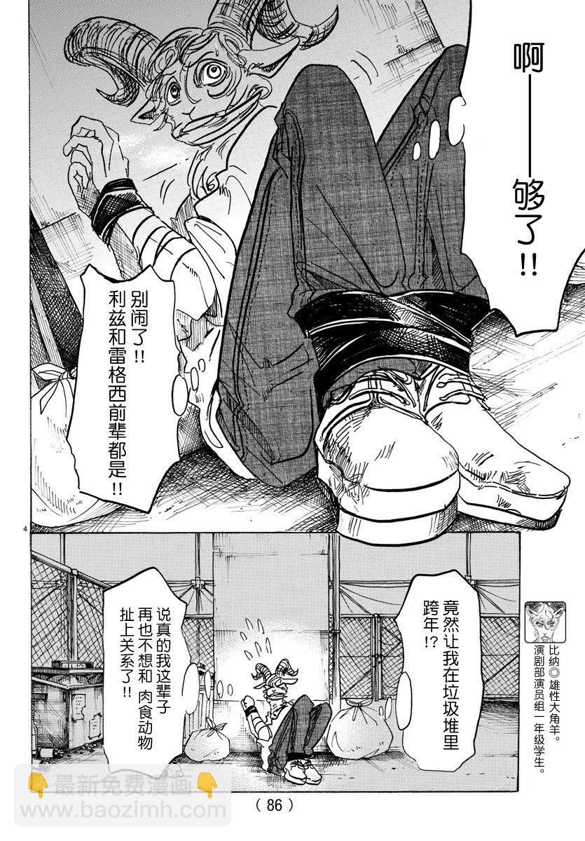 🍵BEASTARS 动物狂想曲 第91话 守护神的远吠 第4页