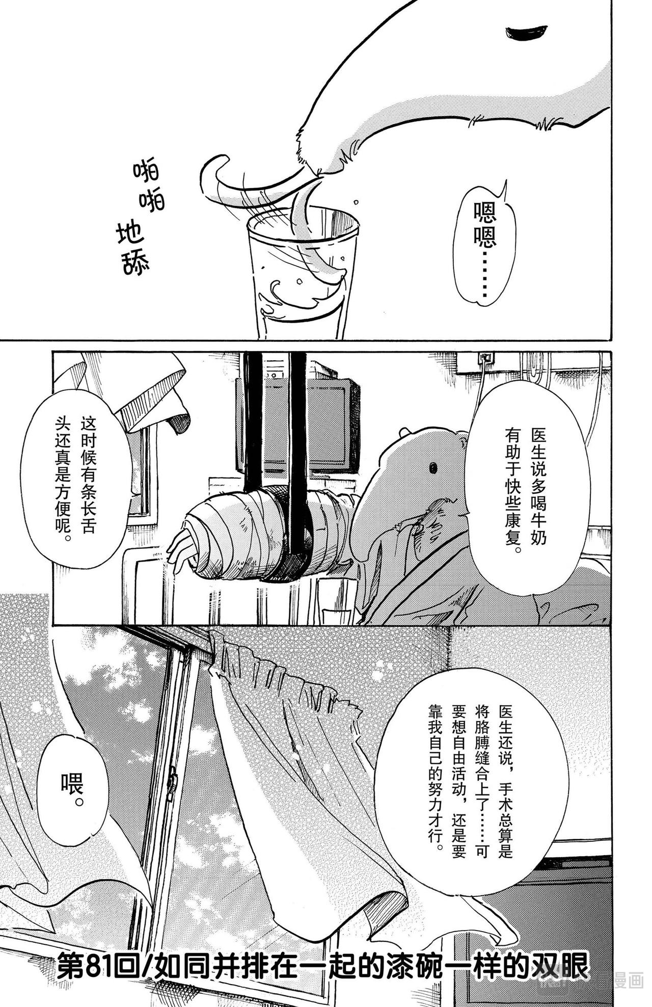 🍵BEASTARS 动物狂想曲 第81话 如同并排在一起的漆碗一样的双眼 第1页