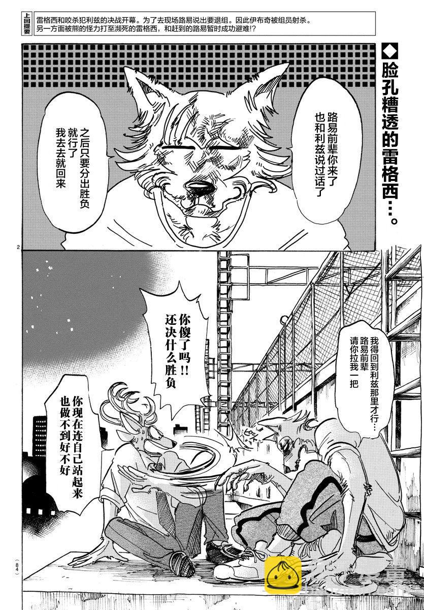 🍵BEASTARS 动物狂想曲 第95话 18倍浓缩的水滴 第2页