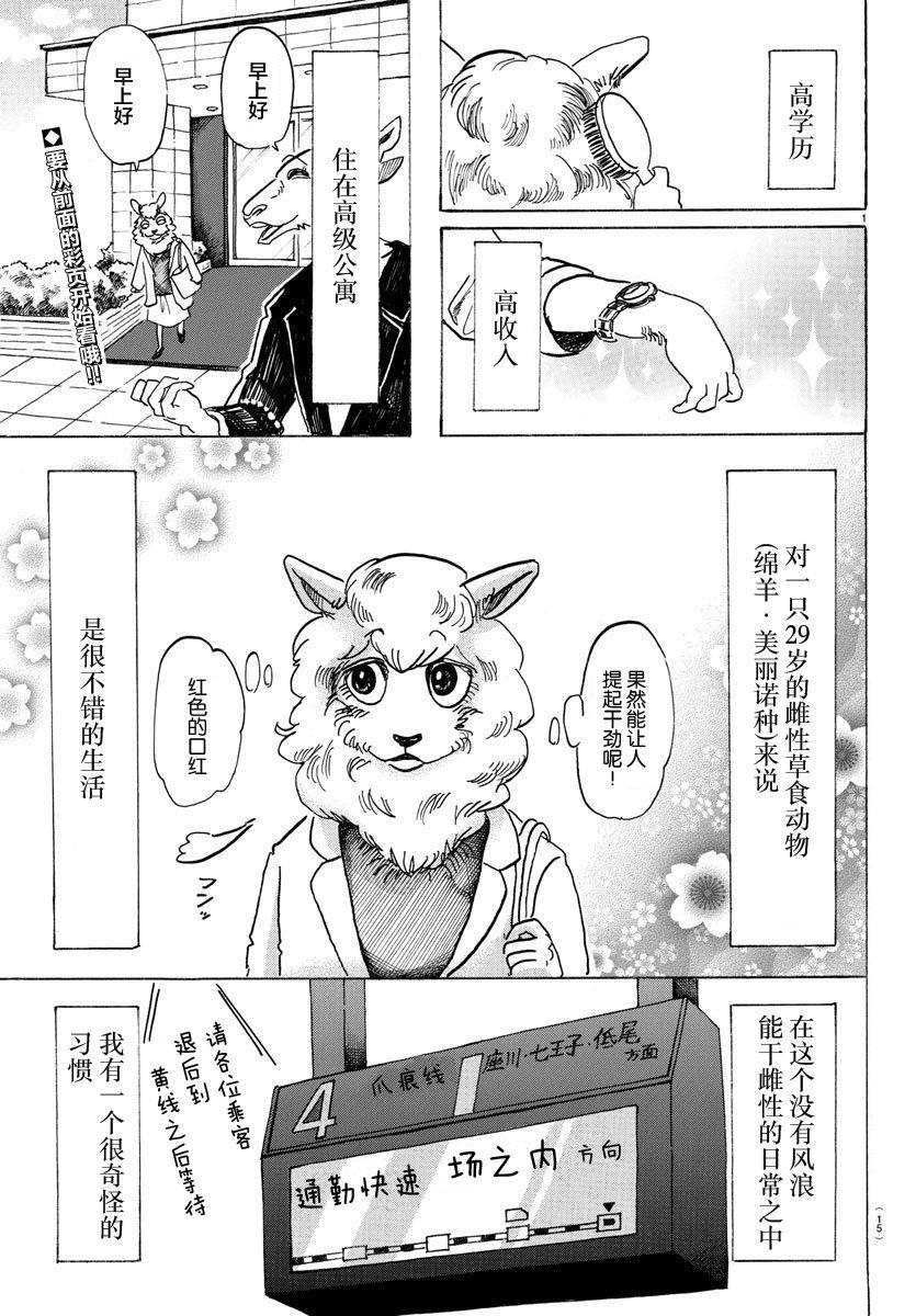 🍵BEASTARS 动物狂想曲 第100话 如果满员电车挤爆的话 第2页