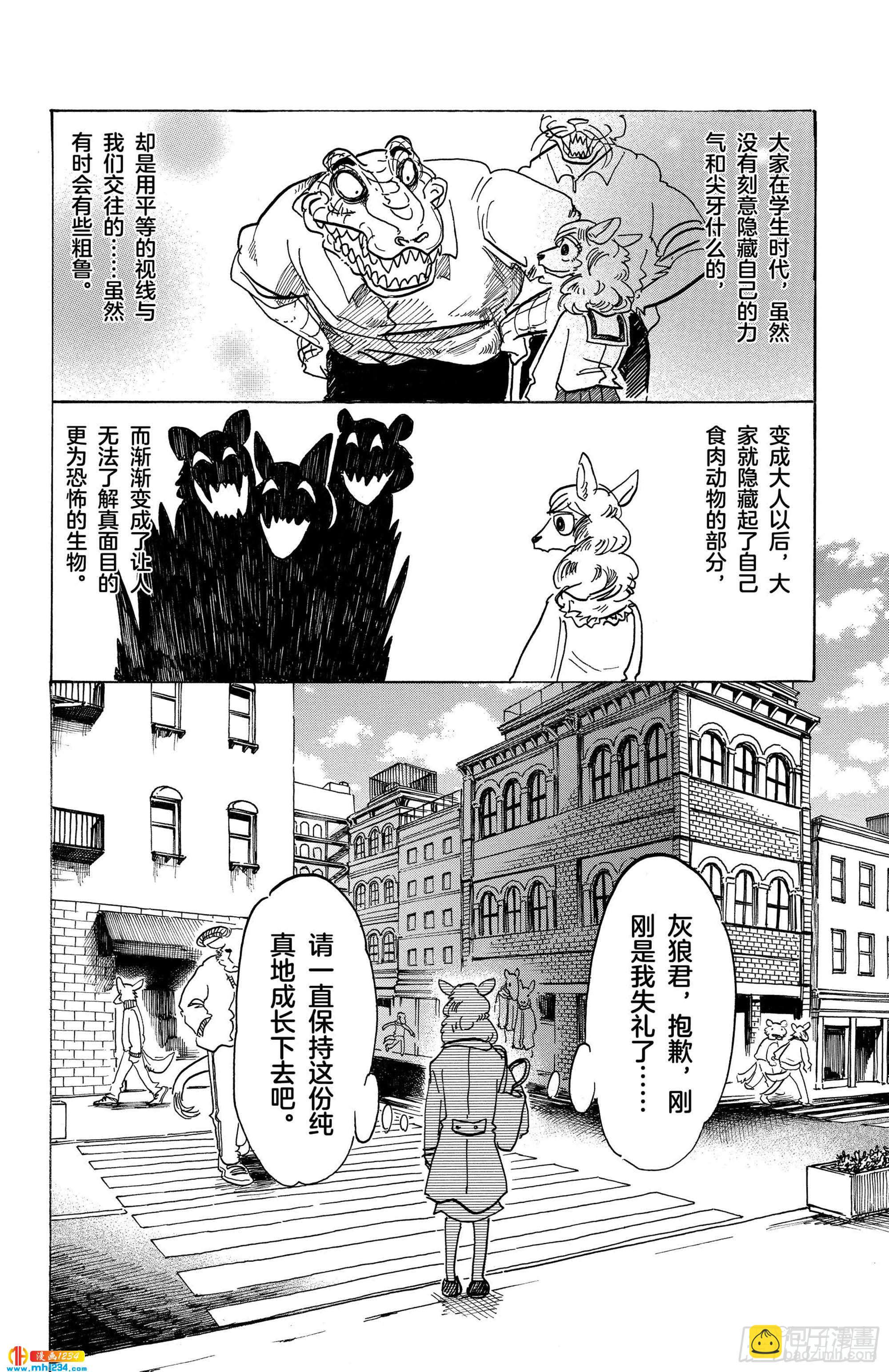 🍵BEASTARS 动物狂想曲 第100话 如果满员电车挤爆的话 第21页