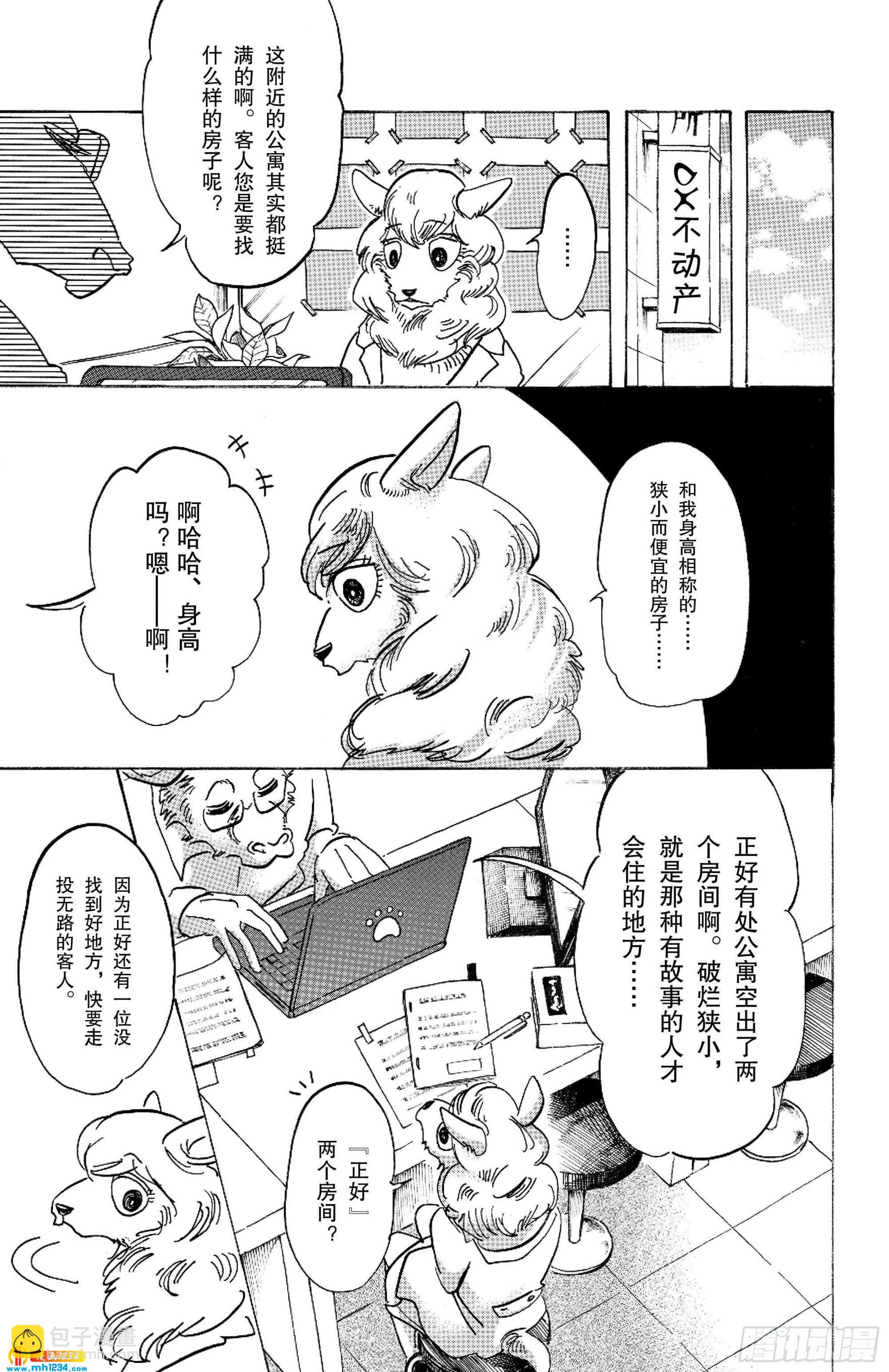 🍵BEASTARS 动物狂想曲 第100话 如果满员电车挤爆的话 第22页