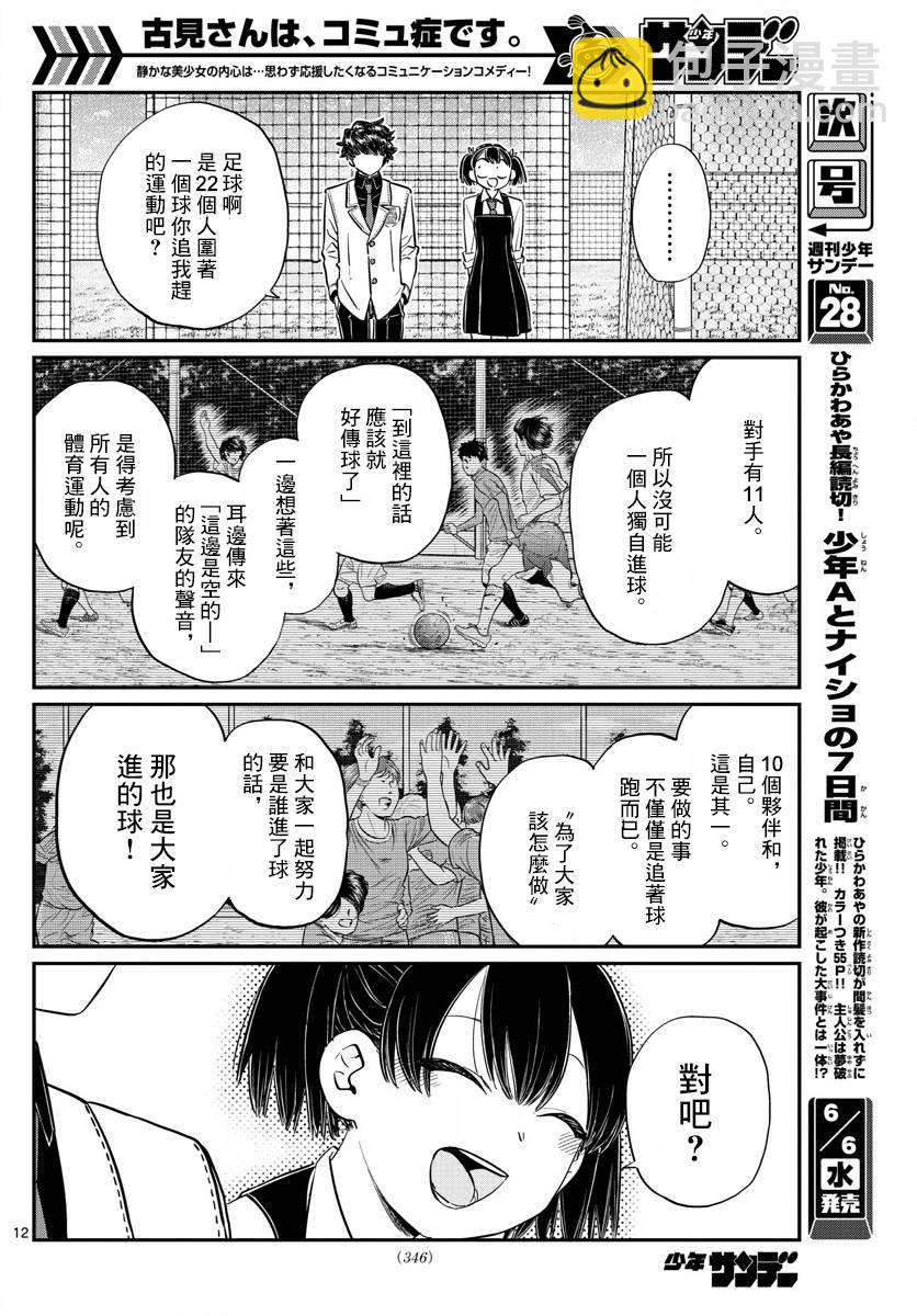 🍸古见同学有交流障碍症 第143话 是足球 第12页