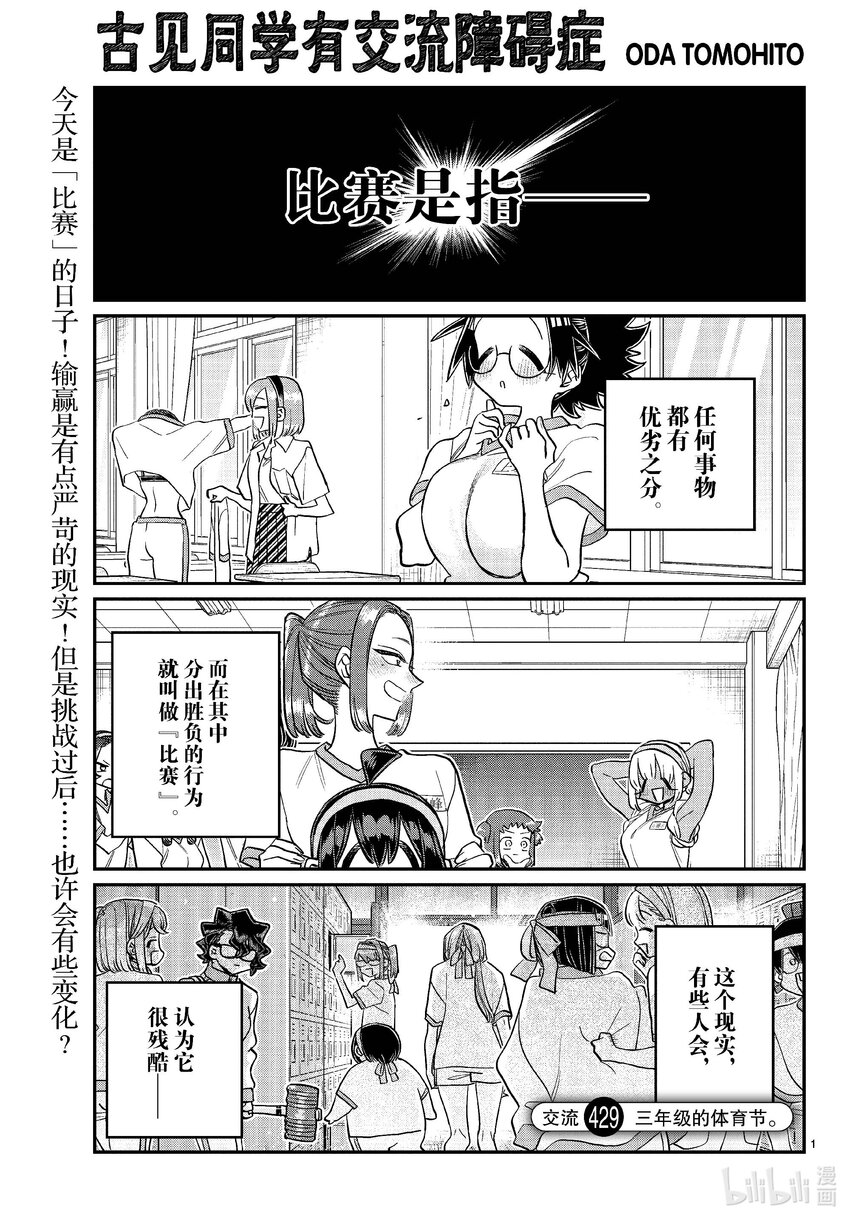 🍸古见同学有交流障碍症 429 三年级的体育节。 第1页
