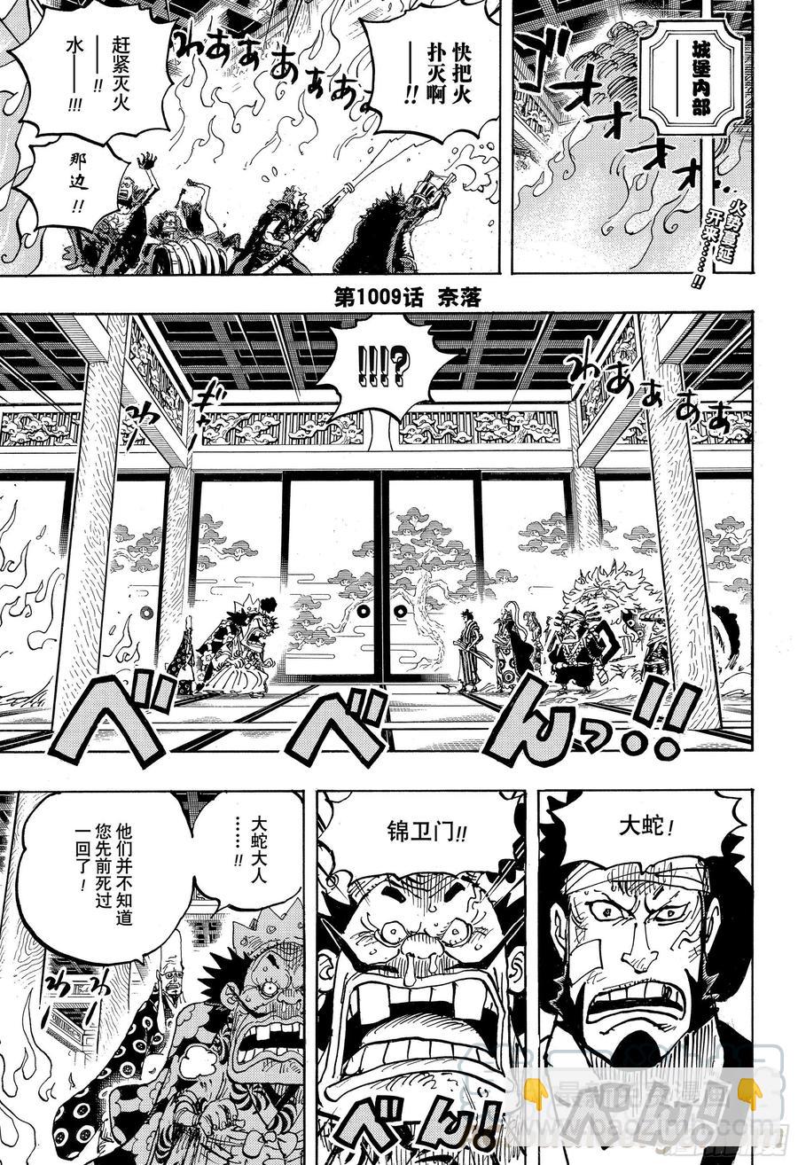 🍹航海王 第1009话 奈落 第3页