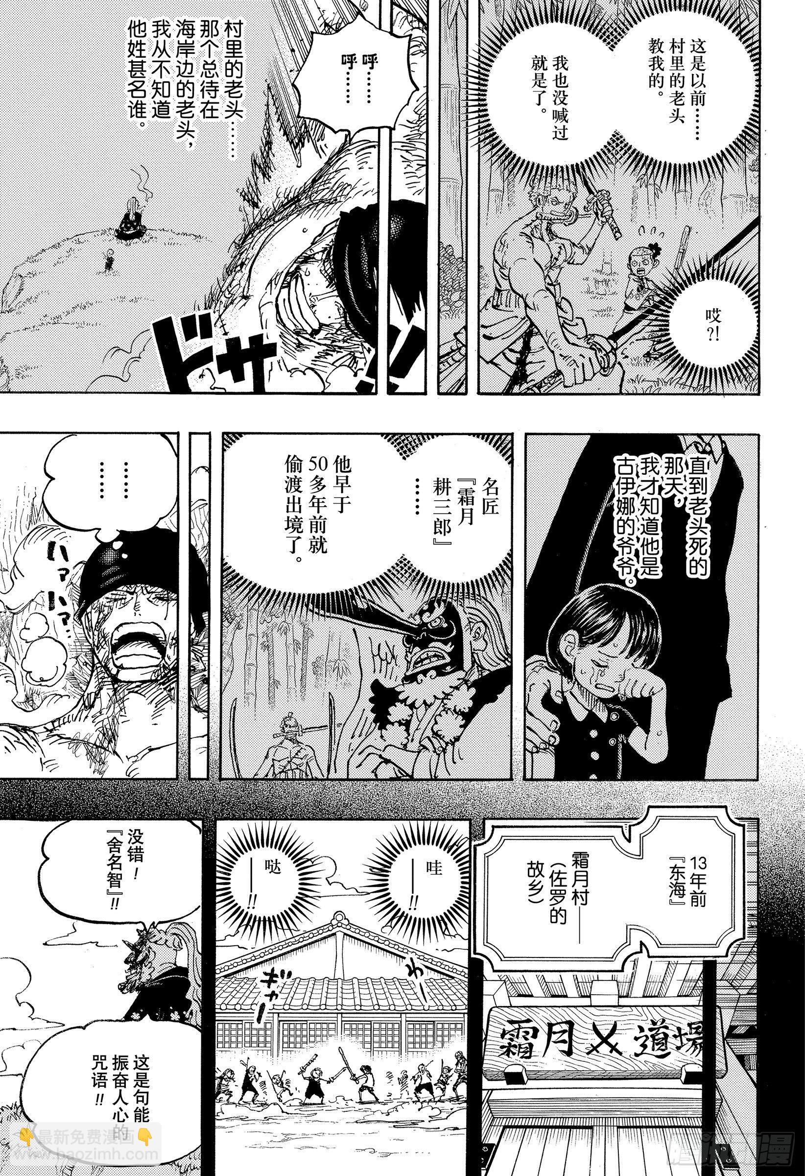 🍹航海王 第1033话 霜月耕三郎 第11页