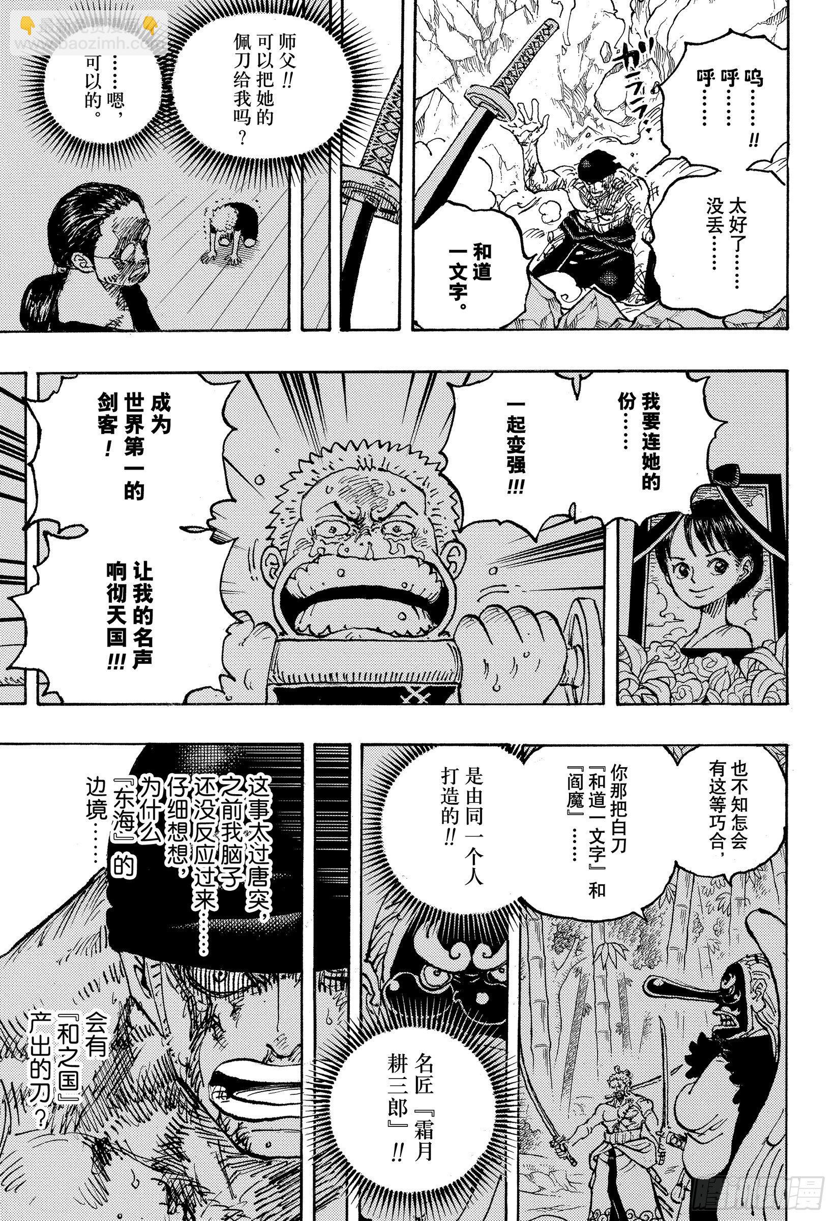 🍹航海王 第1033话 霜月耕三郎 第9页