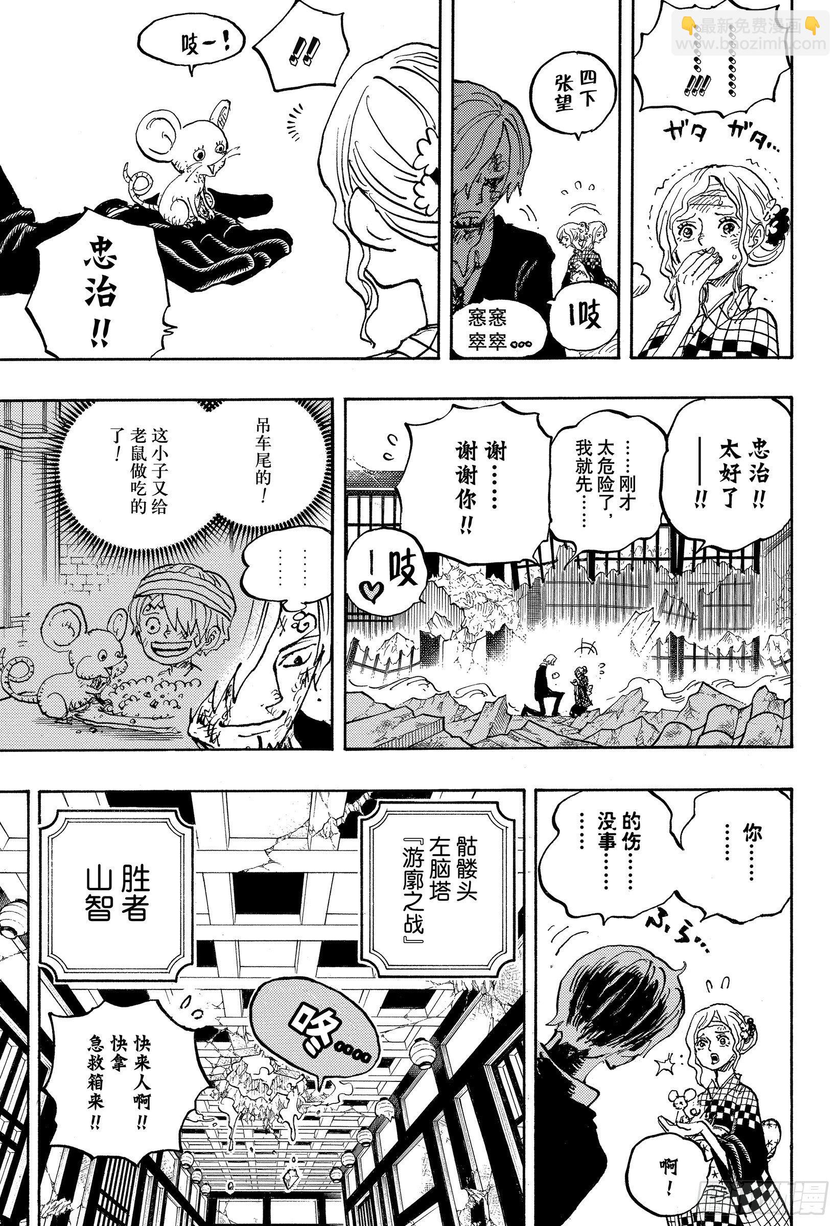 🍹航海王 第1035话 佐罗VS烬 第3页
