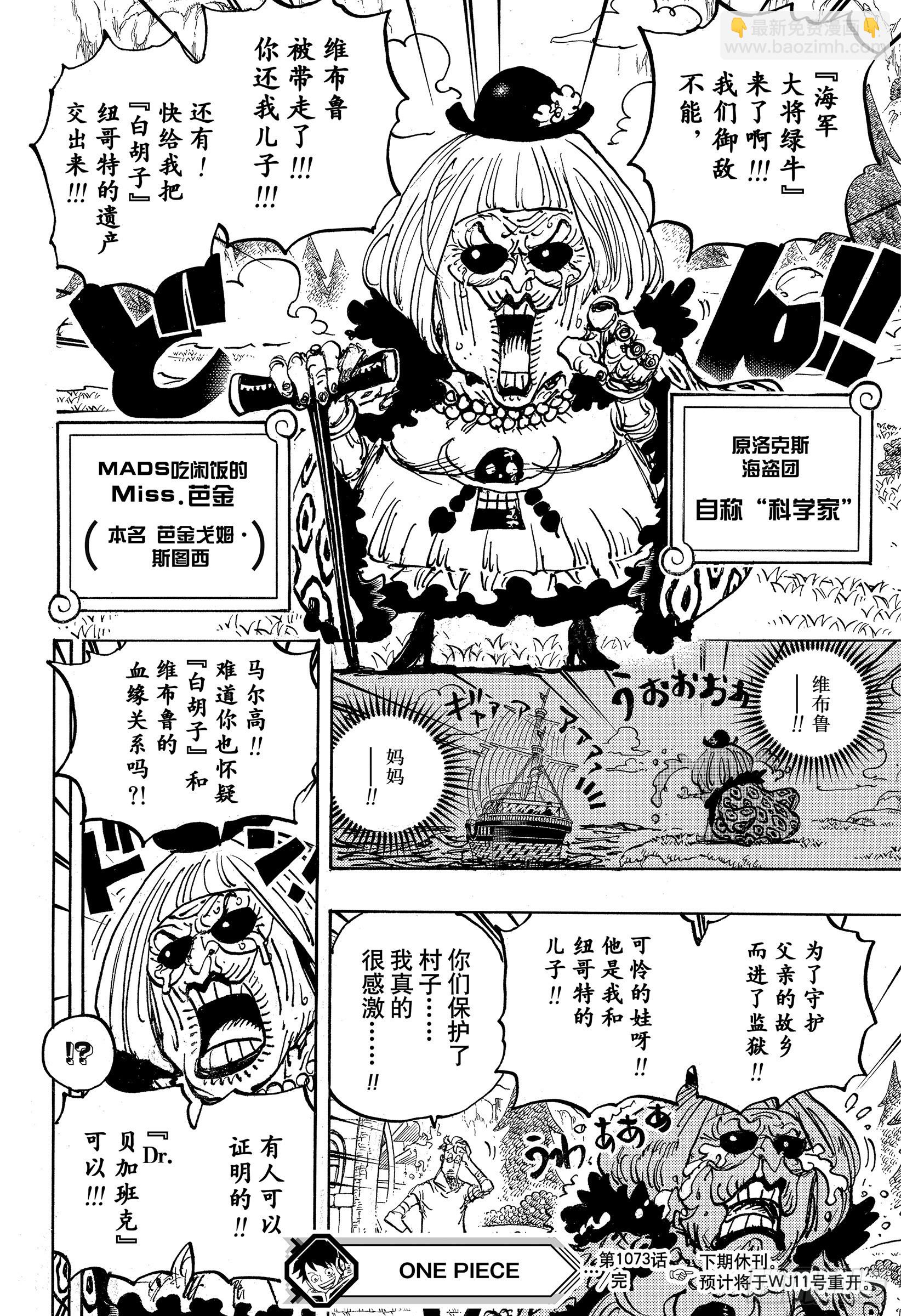 🍹航海王 第1073话 Miss.芭金 第14页