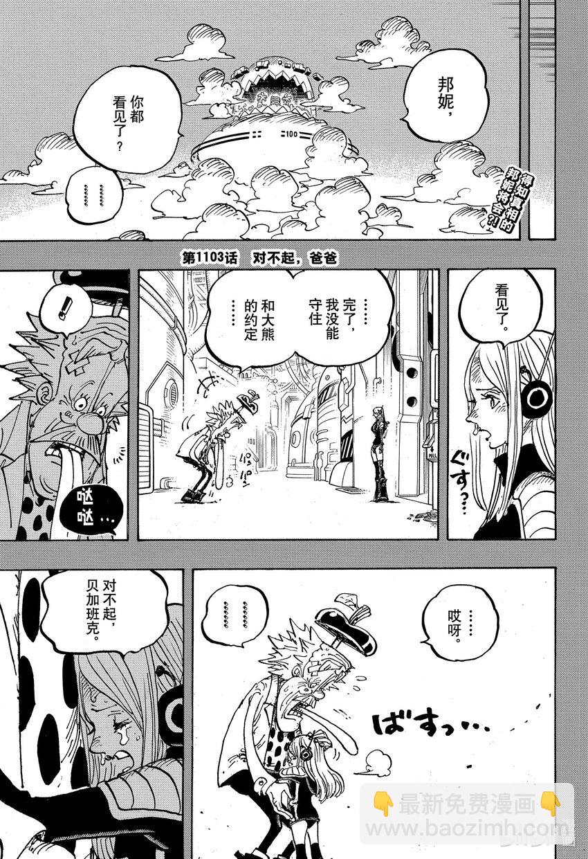 🍹航海王 1103 对不起，爸爸 第3页