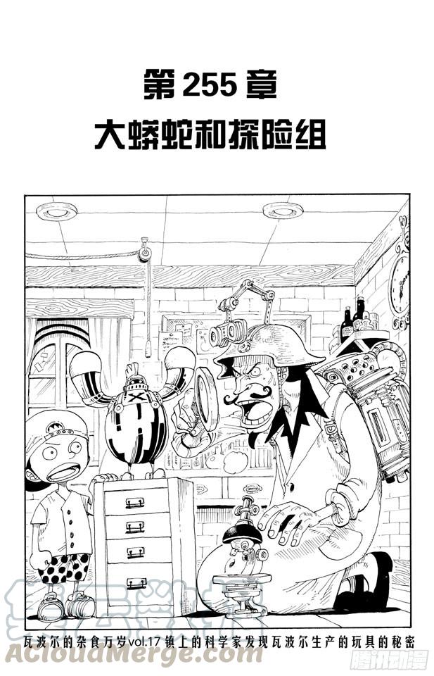 🍹航海王 第255话 大蟒蛇和探险组 第1页