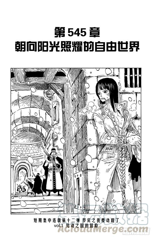 🍹航海王 第545话 朝向阳光照耀的自由世界 第1页