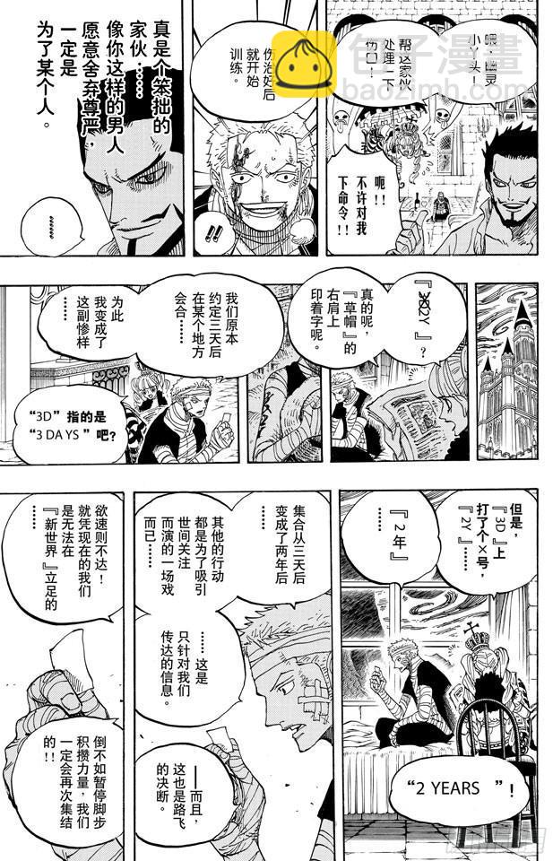🍹航海王 第597话 3D2Y （PS：3D是有“×”符号在上面的） 第5页