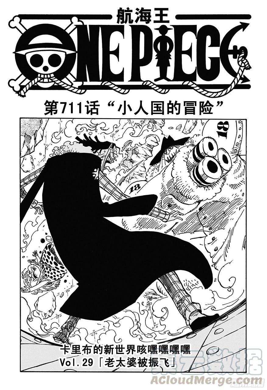 🍹航海王 第711话 小人国的冒险 第1页