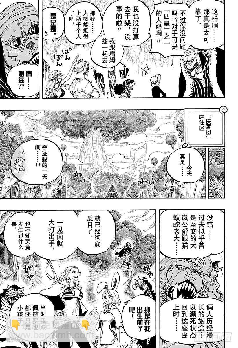 🍹航海王 第819话 光月家继承人·桃之 第15页