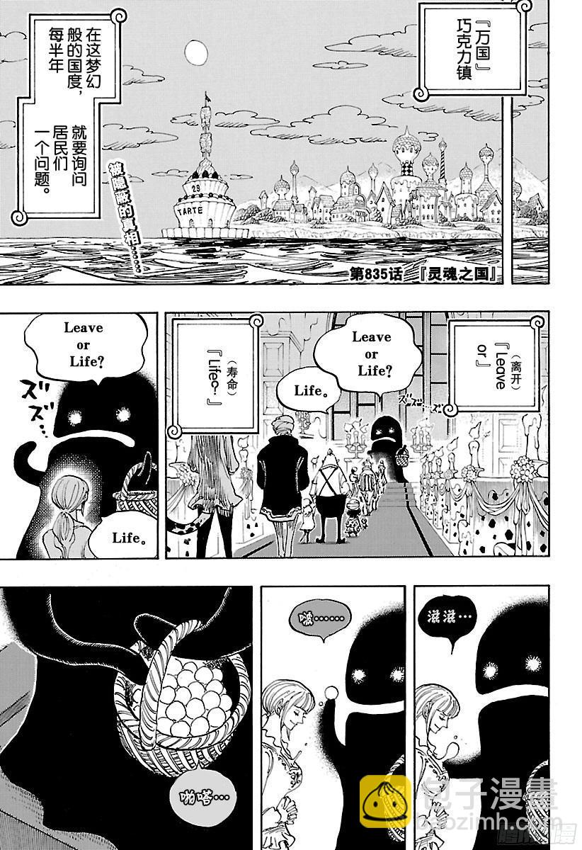 🍹航海王 第835话 灵魂之国 第3页