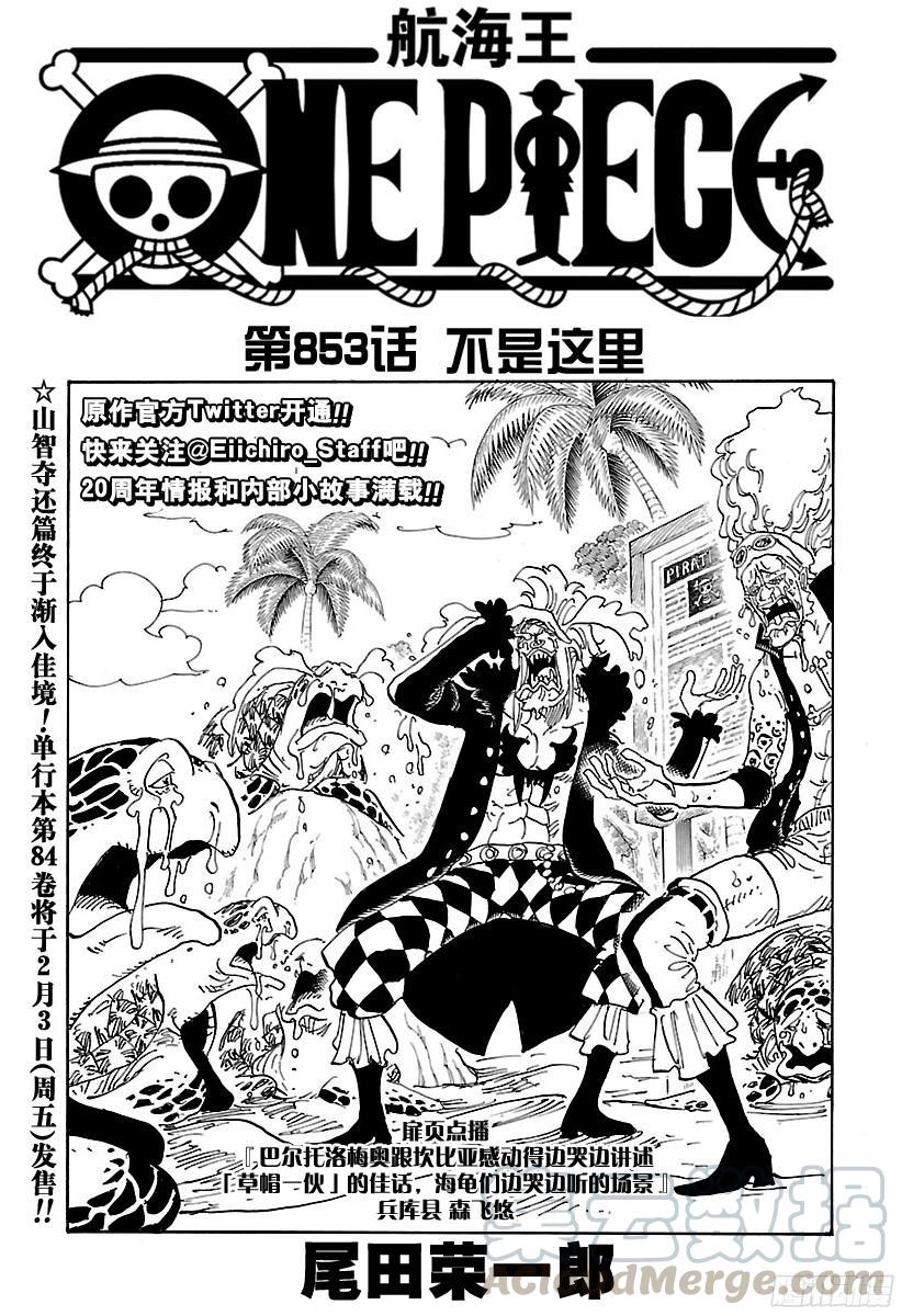 🍹航海王 第853话 不是这里 第1页