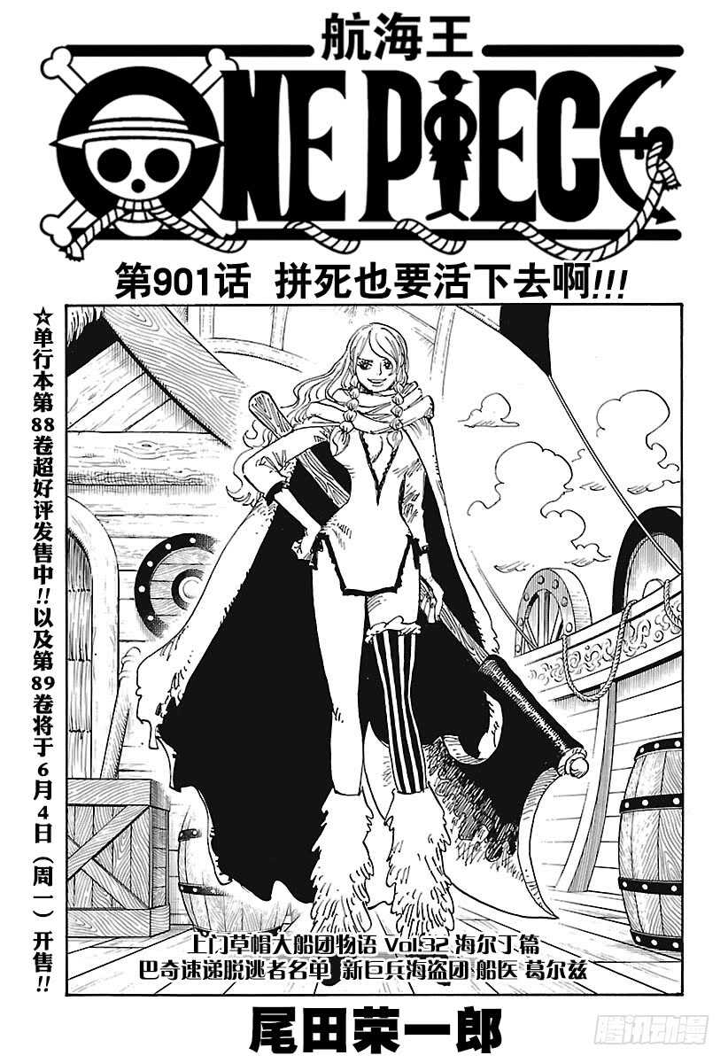 🍹航海王 第901话 拼死也要活下去啊！ 第1页