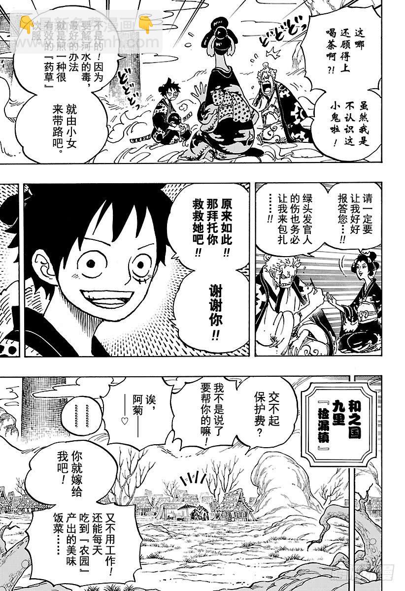 🍹航海王 第913话 鹤的报恩 第15页