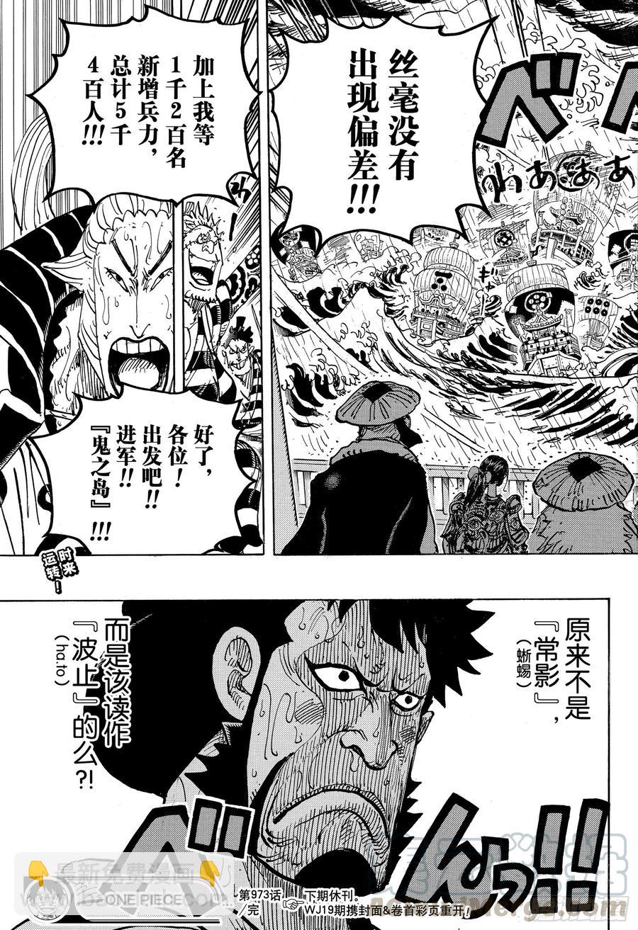 🍹航海王 第975话 锦卫门的一计 第17页