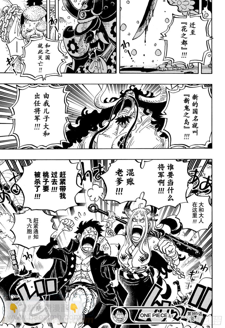 🍹航海王 第985话 新鬼之岛计划 第19页