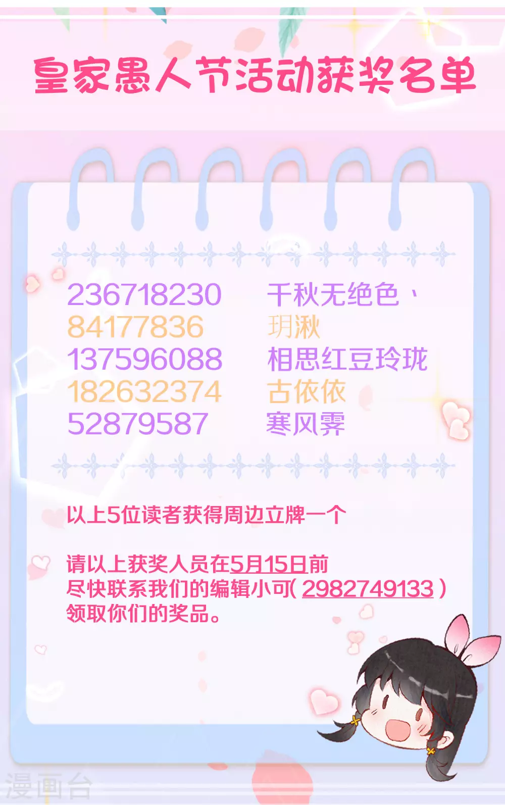 愚人节活动获奖名单-第97话