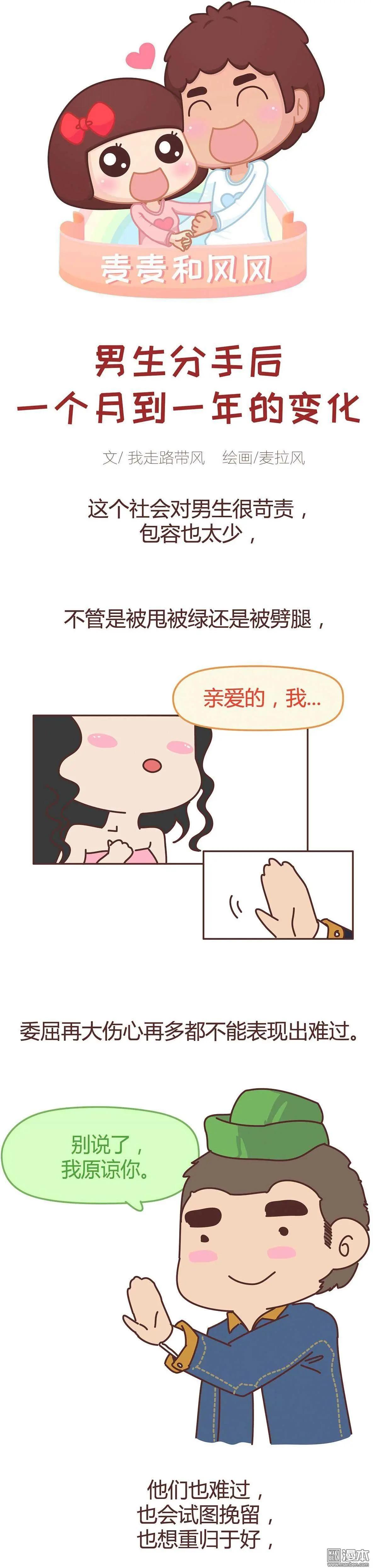 🍹婚后80 第286回 男生分手后一个月到一年的变化 第1页