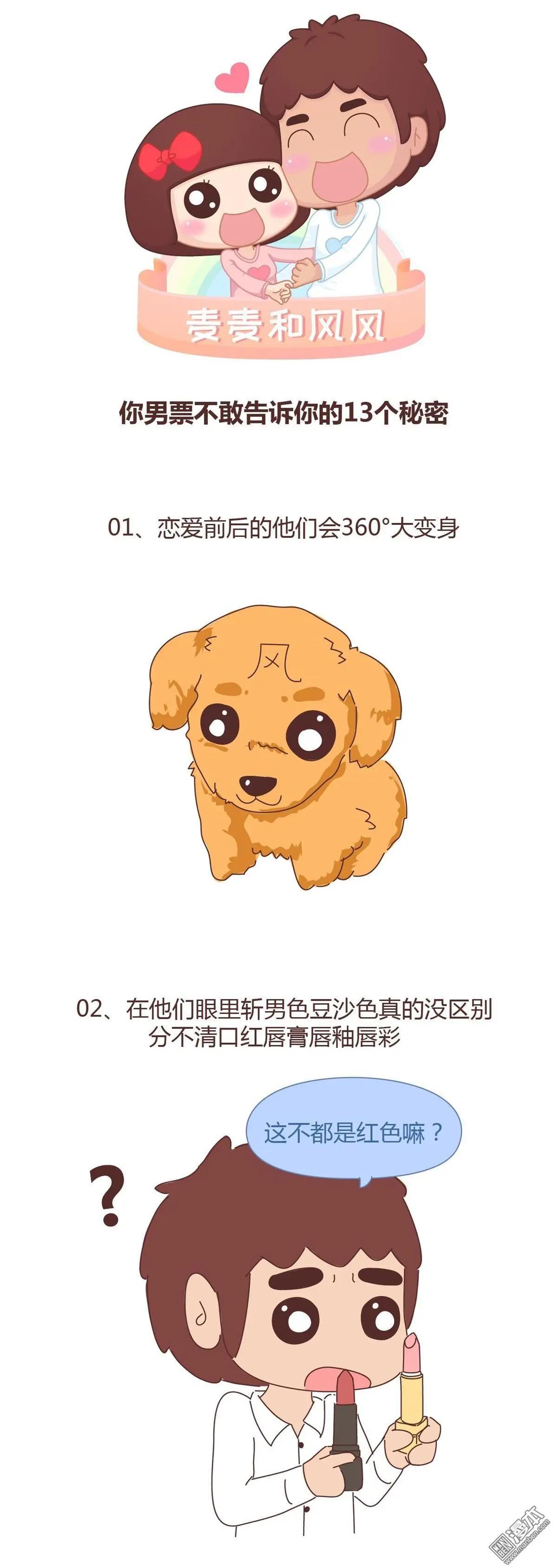 🍹婚后80 第290回 男友绝不会说的13个小秘密 第1页