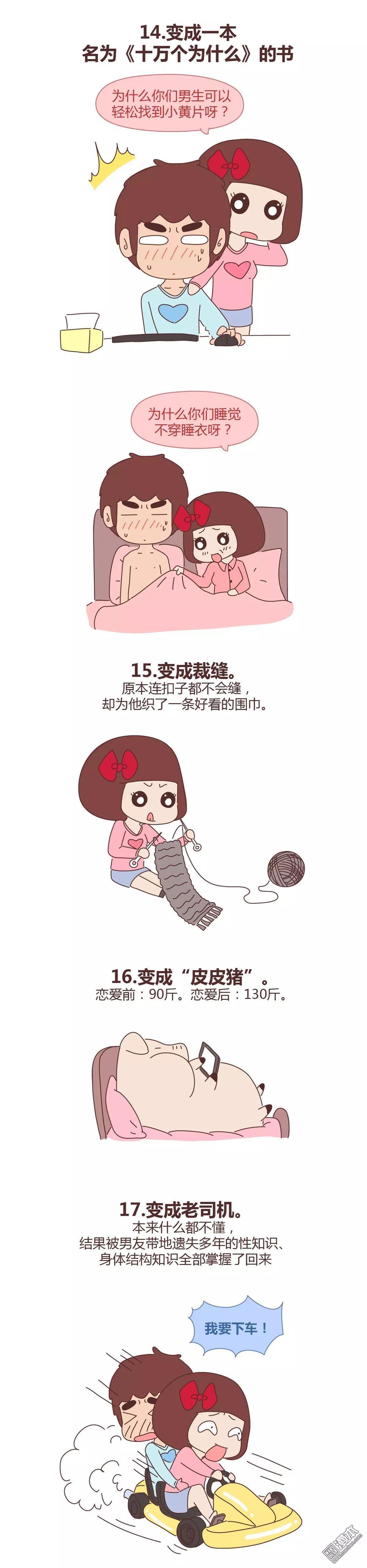 🍹婚后80 第338回 恋爱后女生会发生的20个变化 第5页