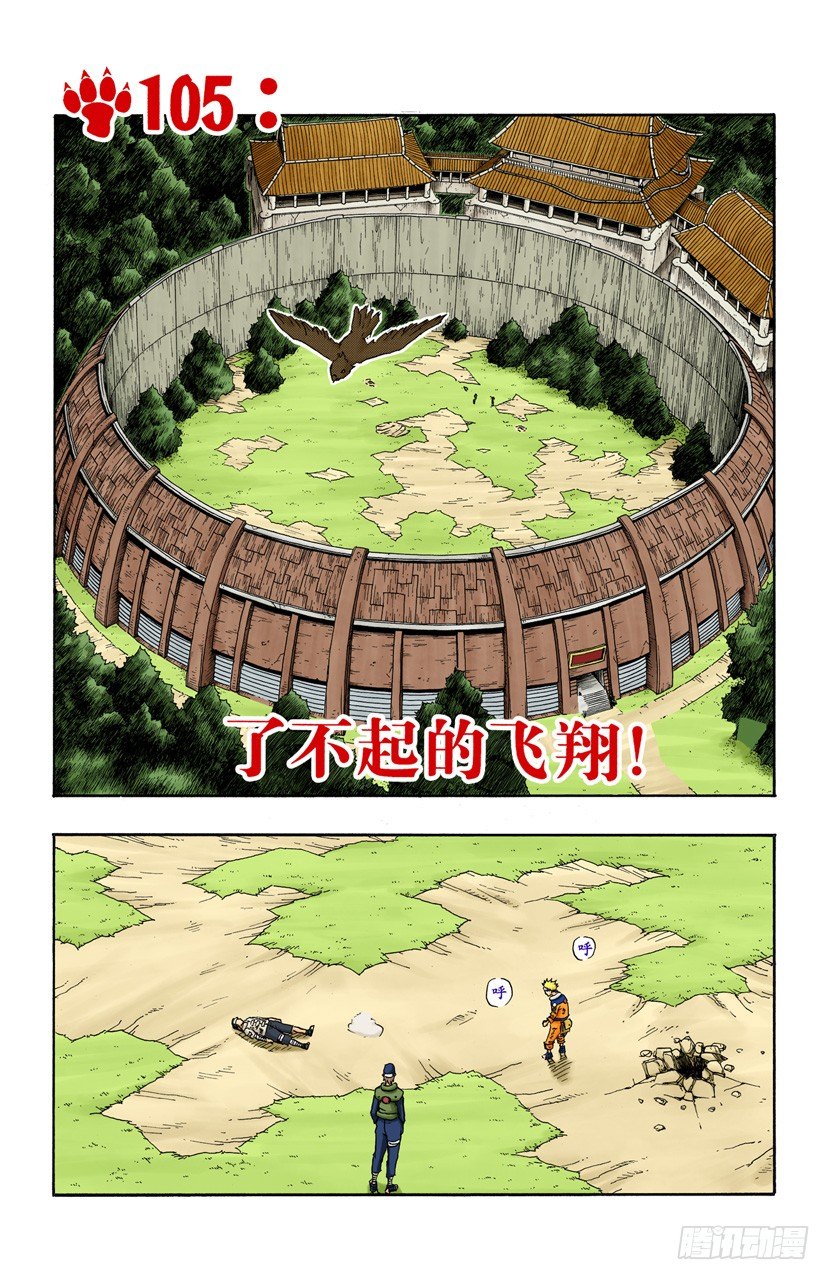 🍹火影忍者（全彩版） 第105话 了不起的飞翔！ 第1页