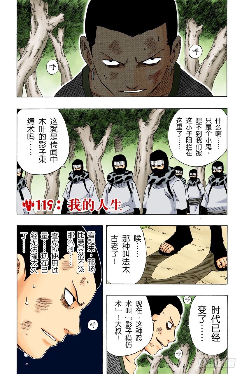 🍹火影忍者（全彩版） 第119话 我的人生 第1页