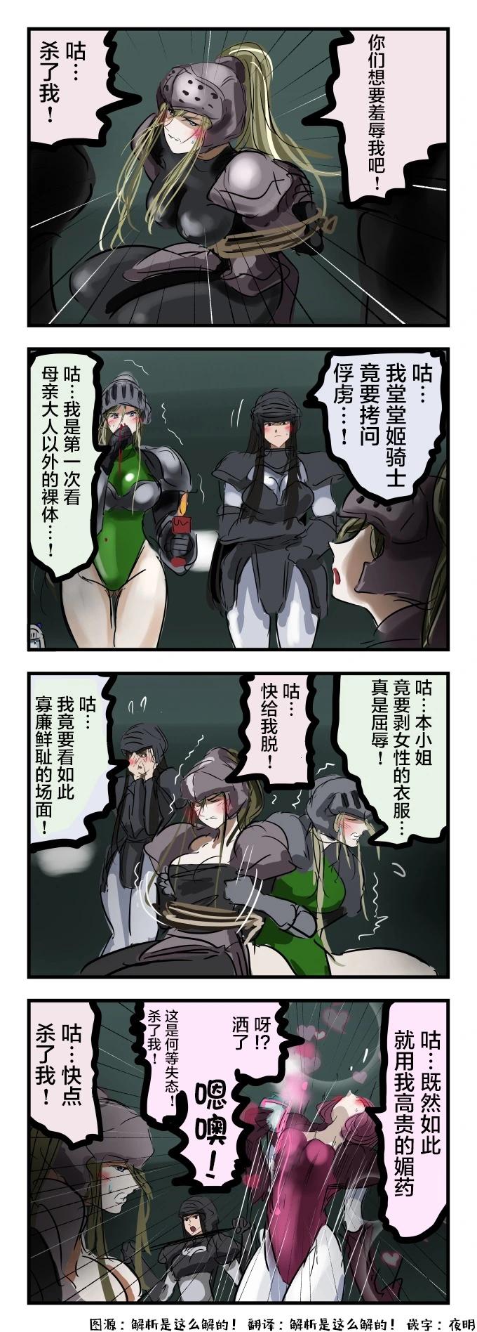 🍕カコミスル老师四格合集 姬骑士vs姬骑士 第1页