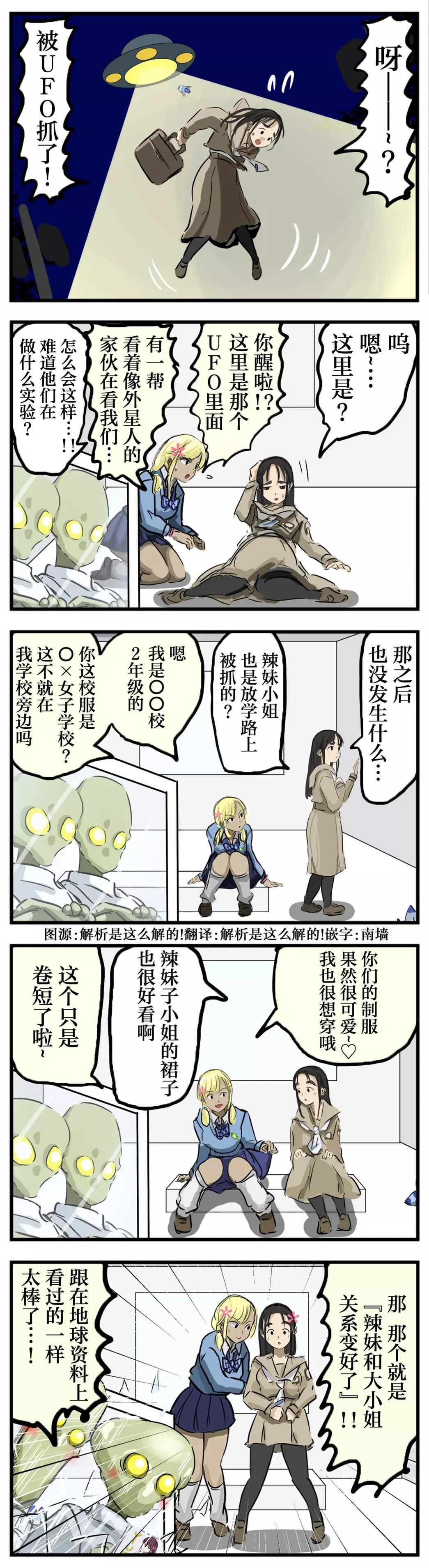 🍕カコミスル老师四格合集 在观察的外星人 第1页