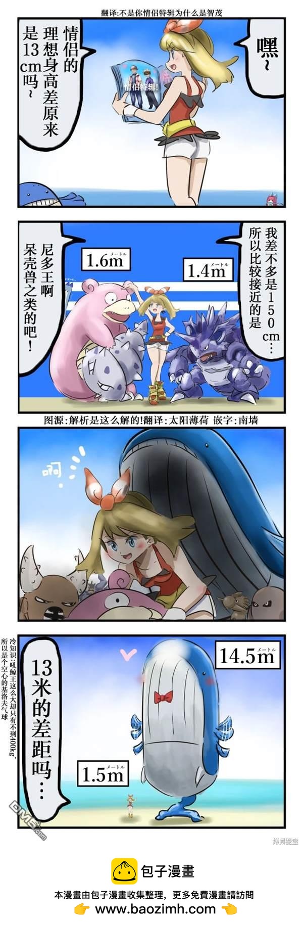 🍕カコミスル老师四格合集 身高差与吼鲸王 第1页