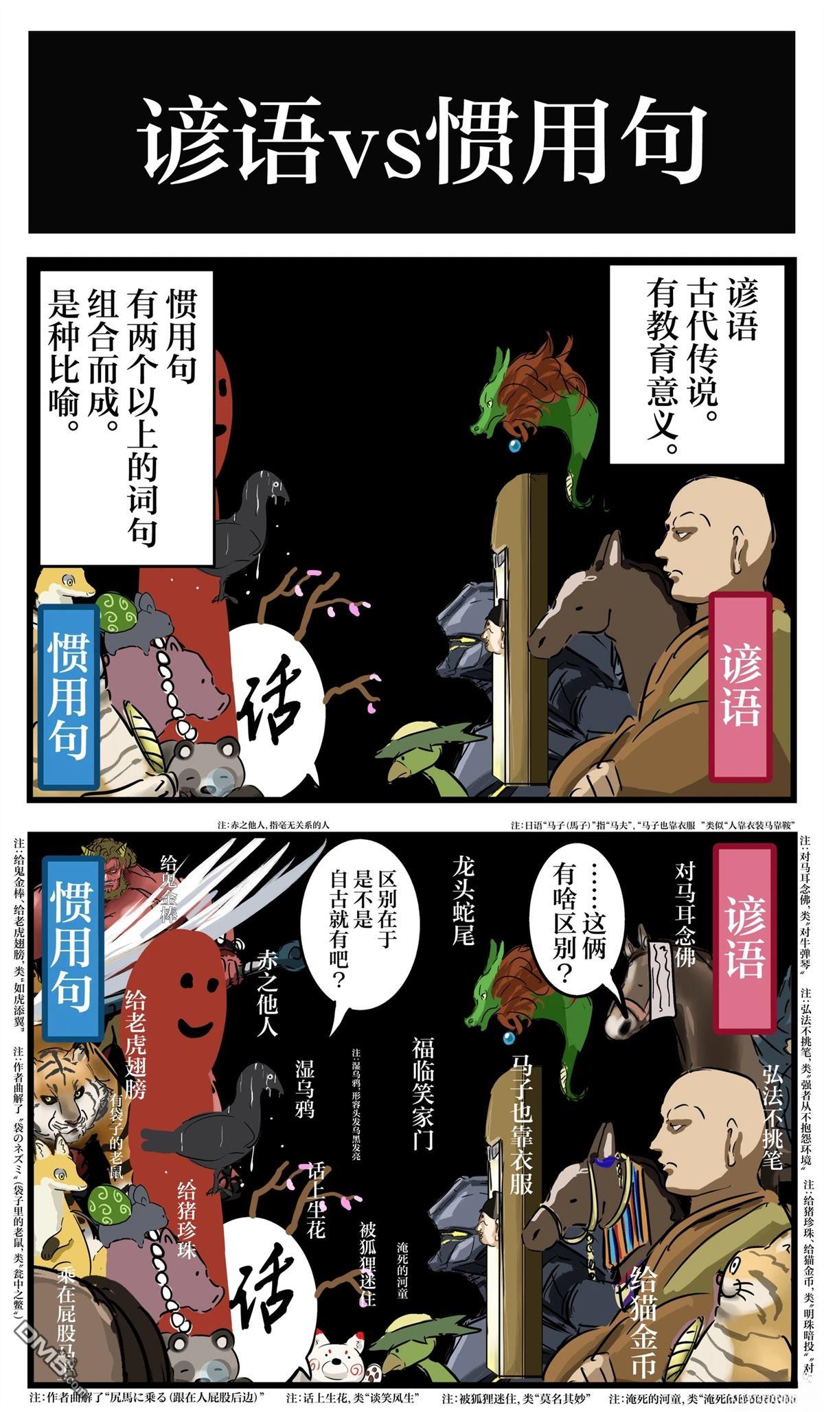 🍕カコミスル老师四格合集 看起来很强的谚语&惯用句之战 第1页