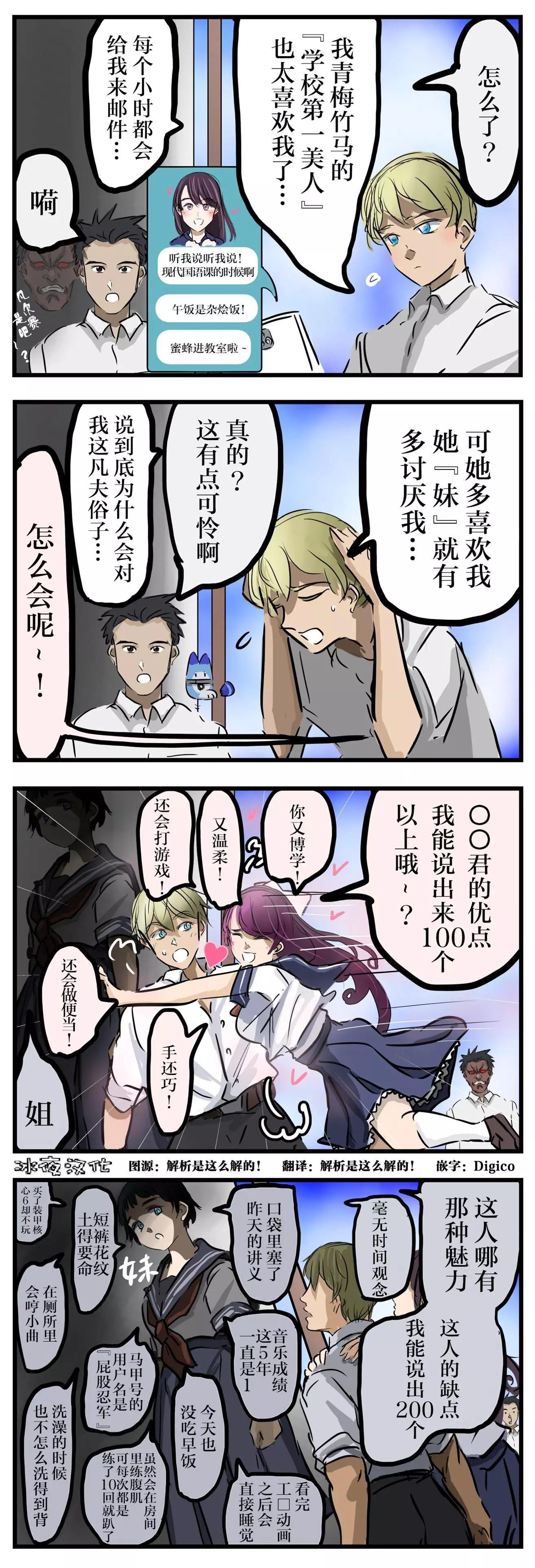 🍕カコミスル老师四格合集 超喜欢vs超讨厌 第1页