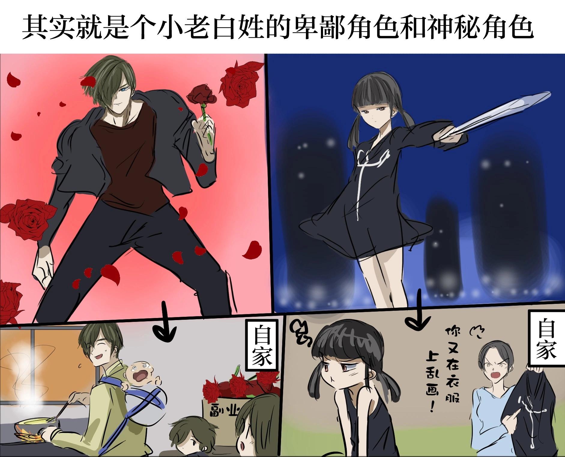 🍕カコミスル老师四格合集 我喜欢的漫画角色属性 第1页