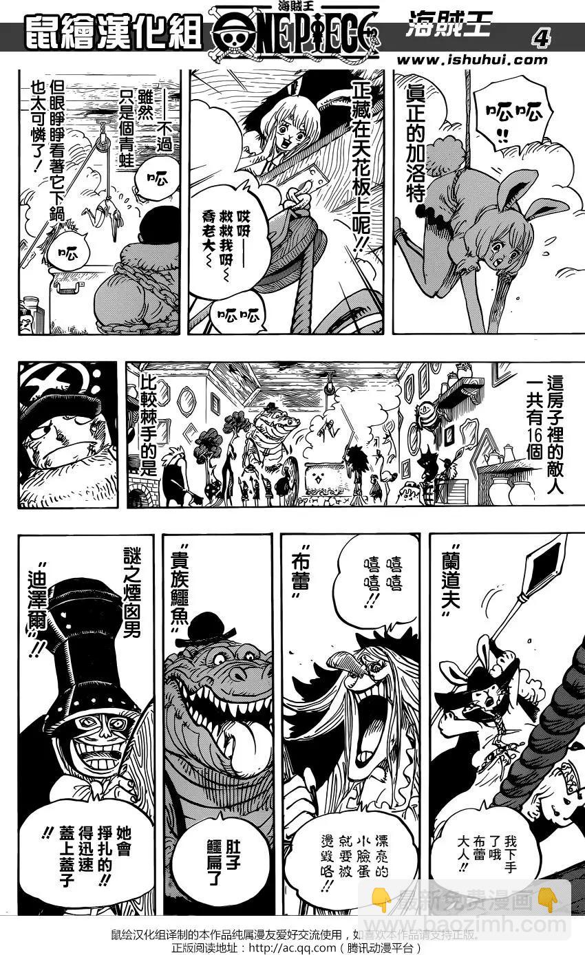 🍖ONE PIECE航海王 第849回 镜之国里的乔老大 第4页