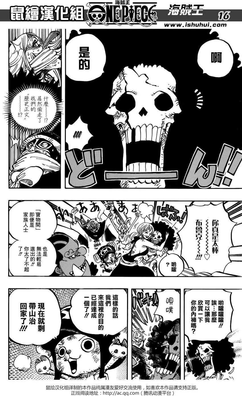 🍖ONE PIECE航海王 第855回 咕噜噜噜噜 第15页