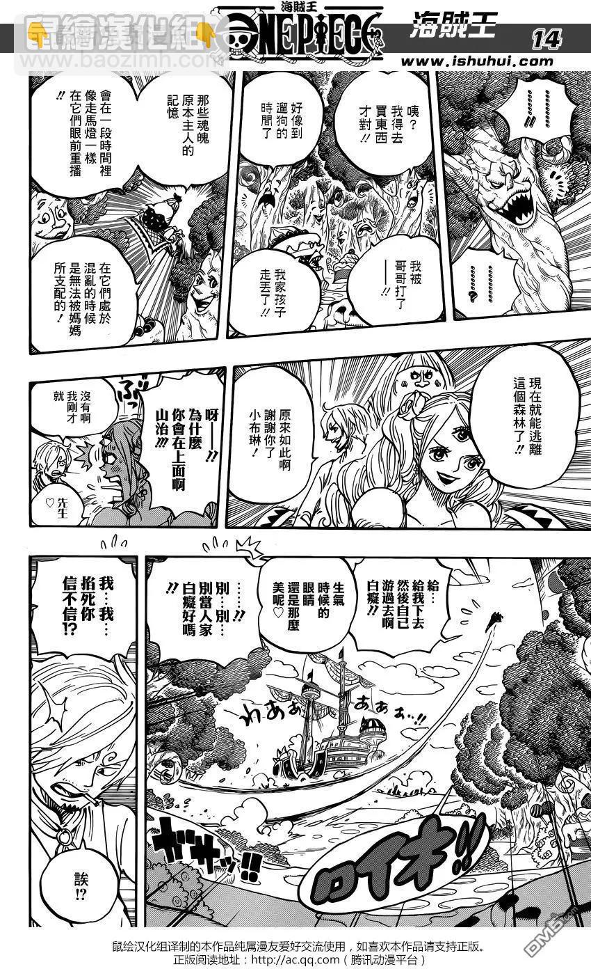 🍖ONE PIECE航海王 第876回 布琳，突然出现！！ 第13页