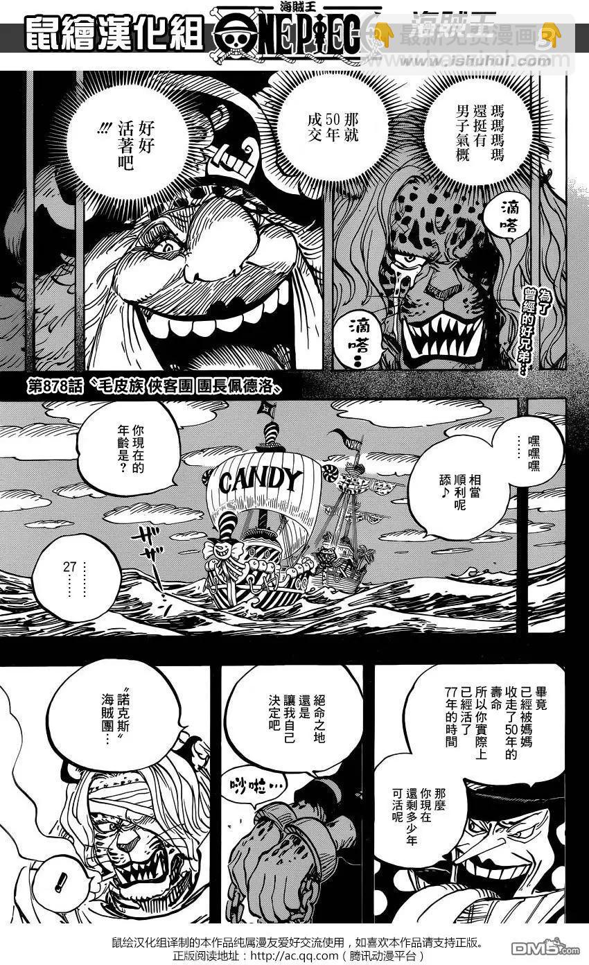🍖ONE PIECE航海王 第878回 毛皮族 侠客团 团长佩德洛 第3页